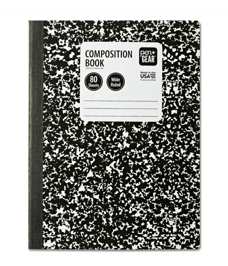 Dragon ball Z composition book.